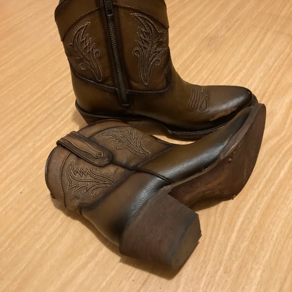 Brown Heeled Boots for Women